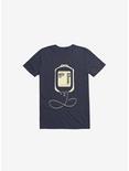 Coffee Transfusion Navy Blue T-Shirt, NAVY, hi-res
