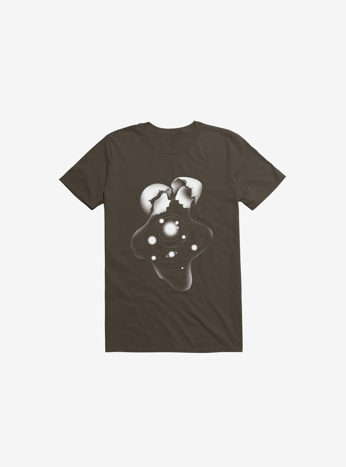 Cosmic Egg Shell Brown T-Shirt, , hi-res