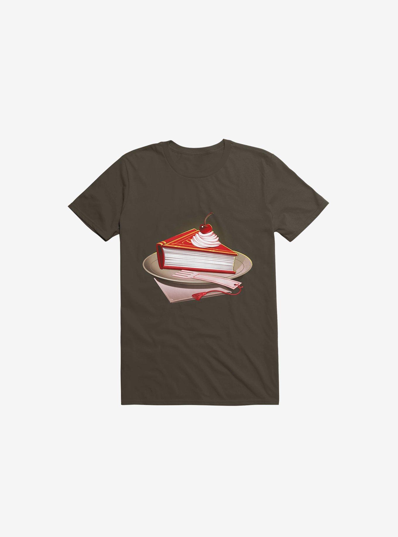Food For The Brain Brown T-Shirt, BROWN, hi-res