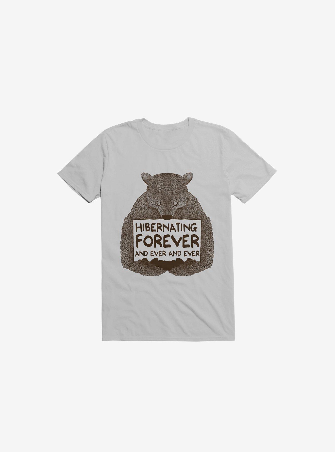 Hibernating Forever Ice Grey T-Shirt, ICE GREY, hi-res