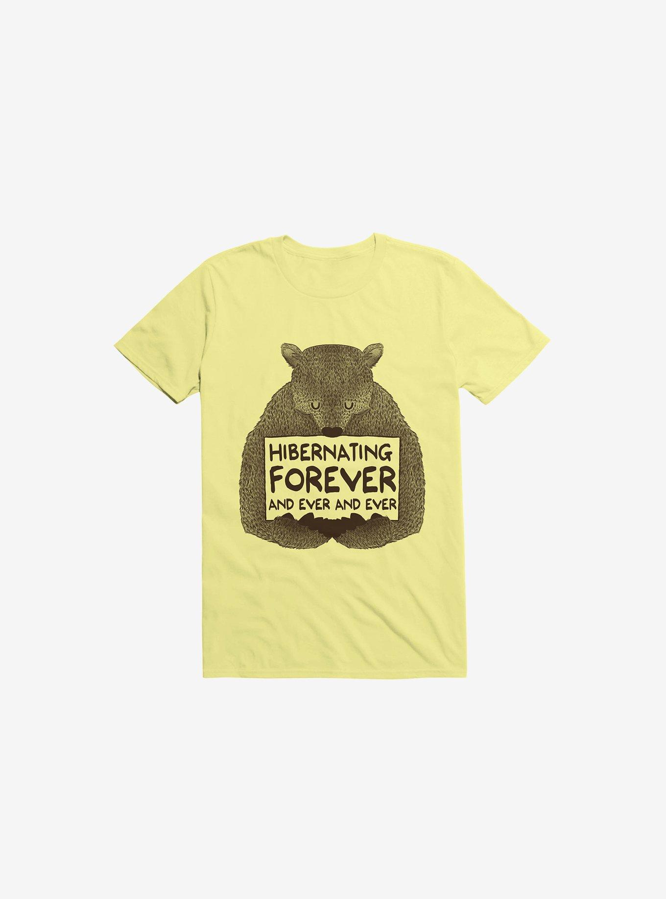 Hibernating Forever Corn Silk Yellow T-Shirt, CORN SILK, hi-res
