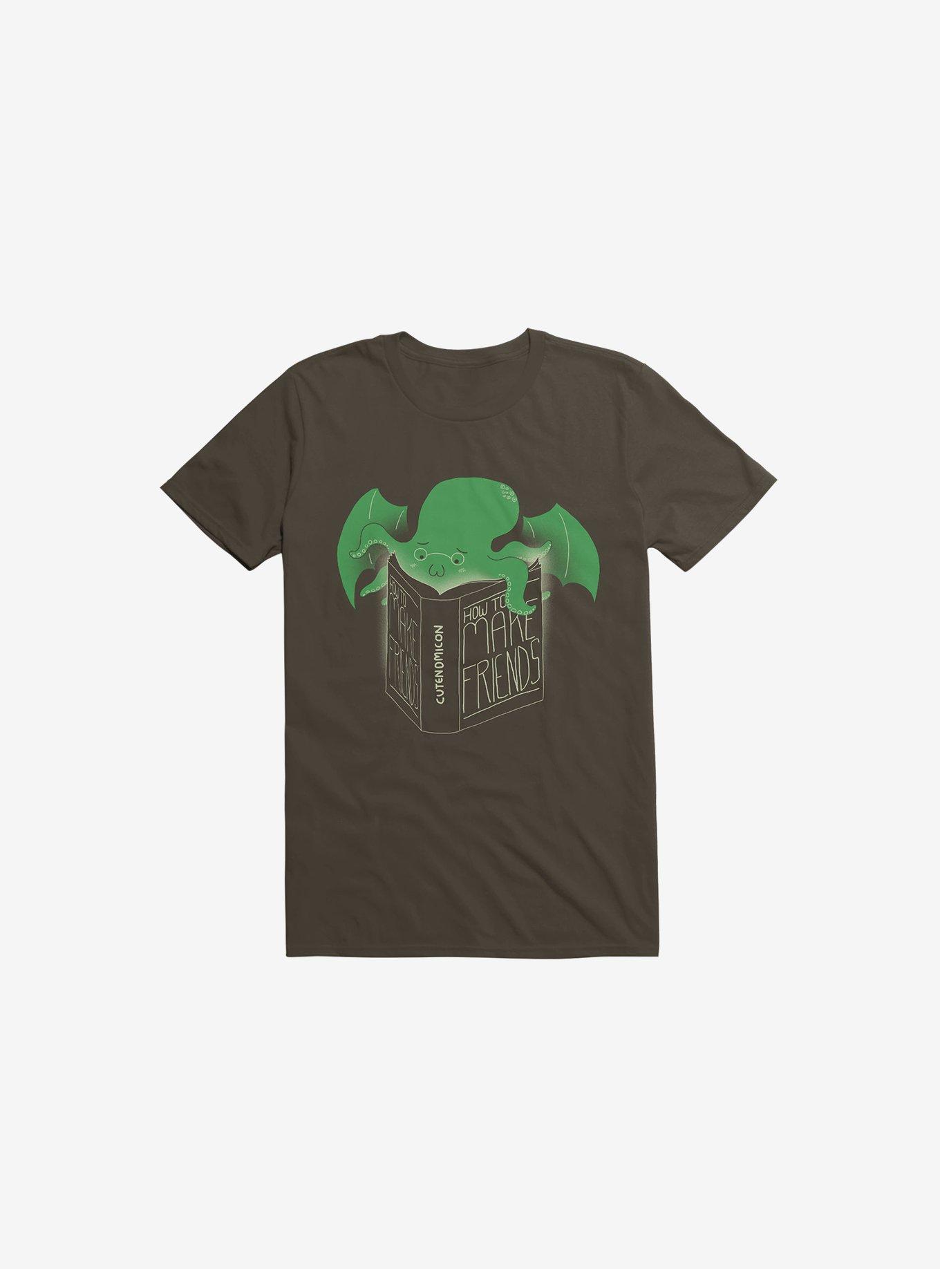 How To Make Friends Brown T-Shirt, BROWN, hi-res