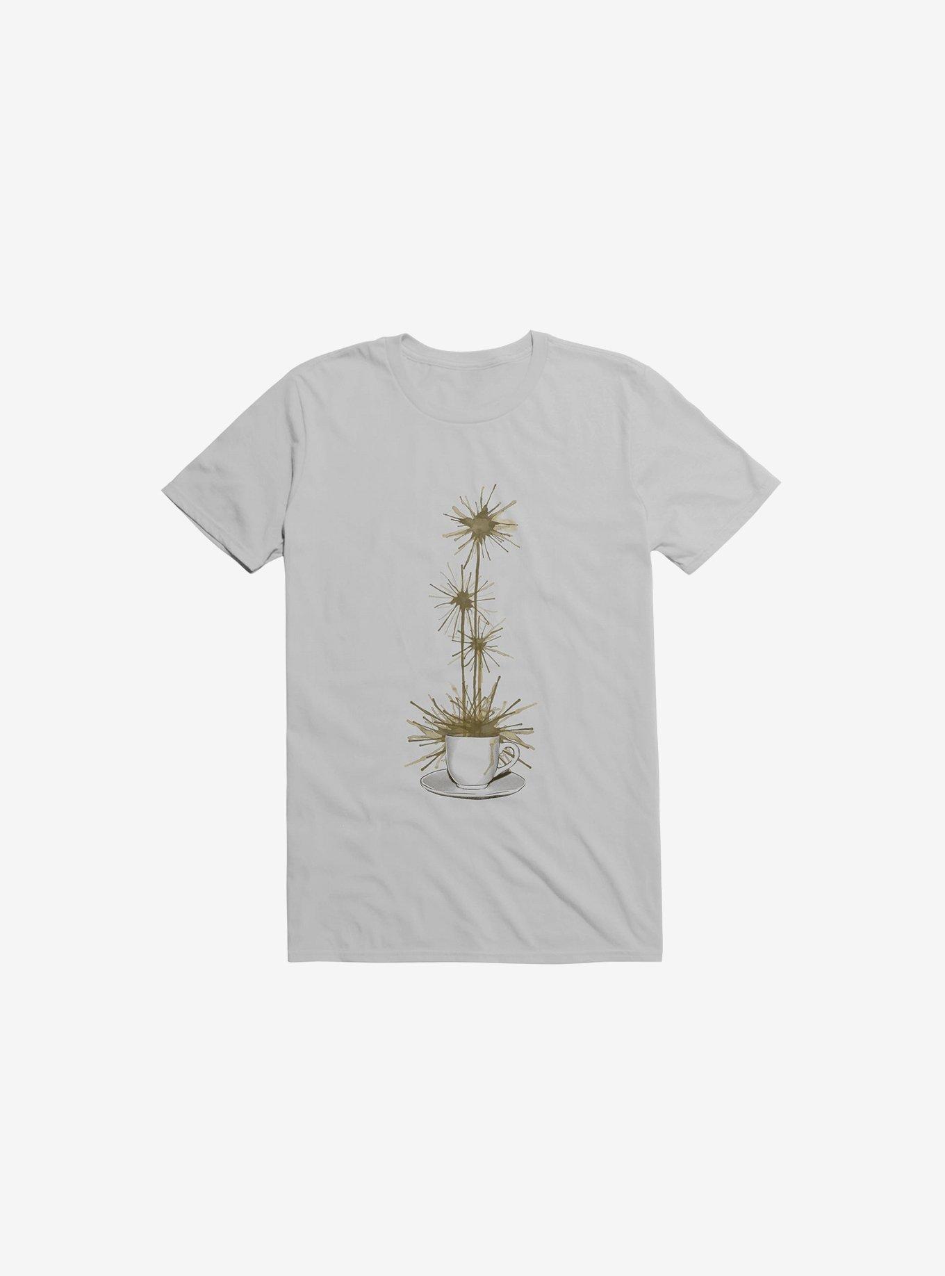 Midnight Flower Ice Grey T-Shirt, , hi-res