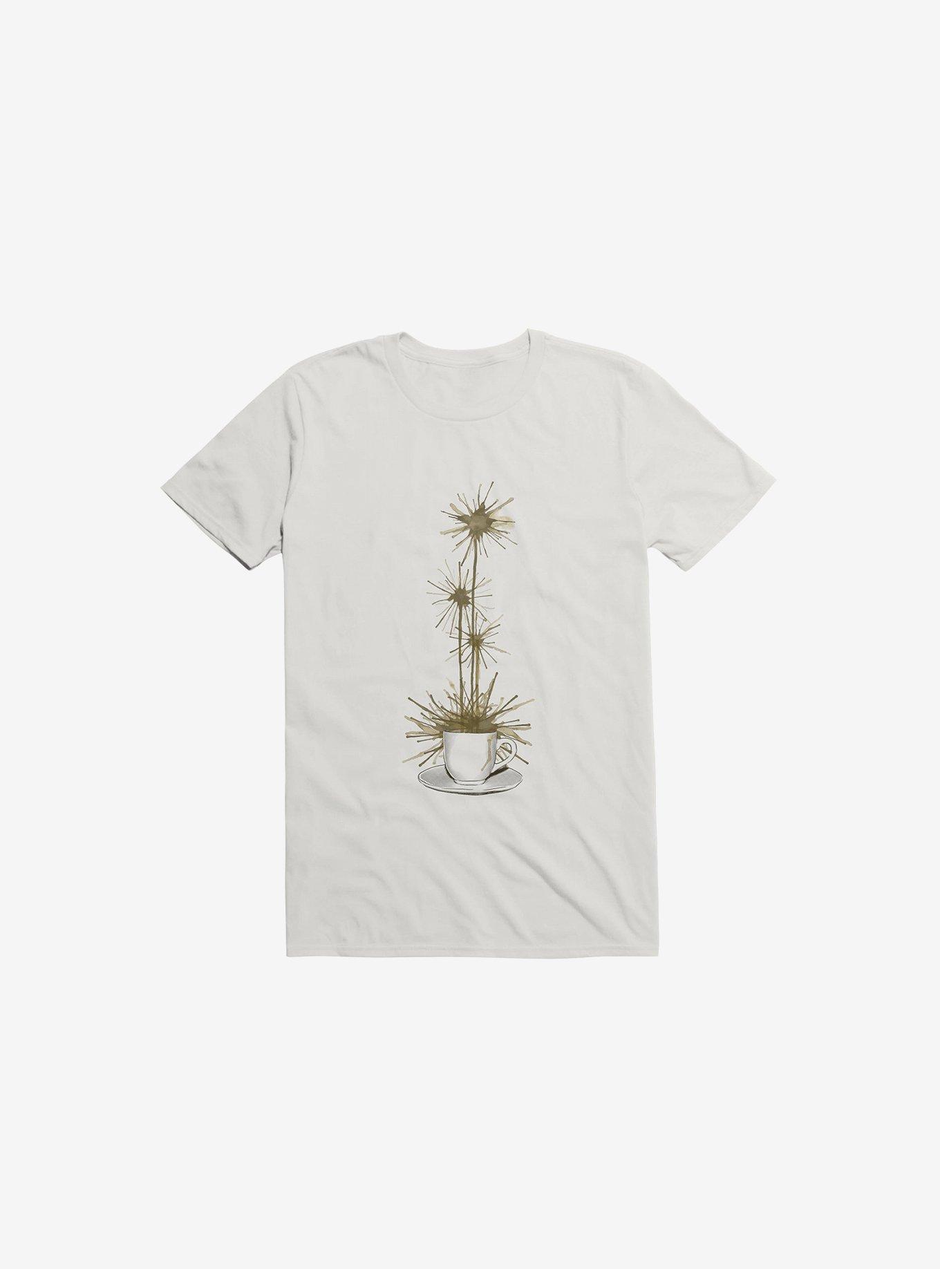 Midnight Flower White T-Shirt, , hi-res