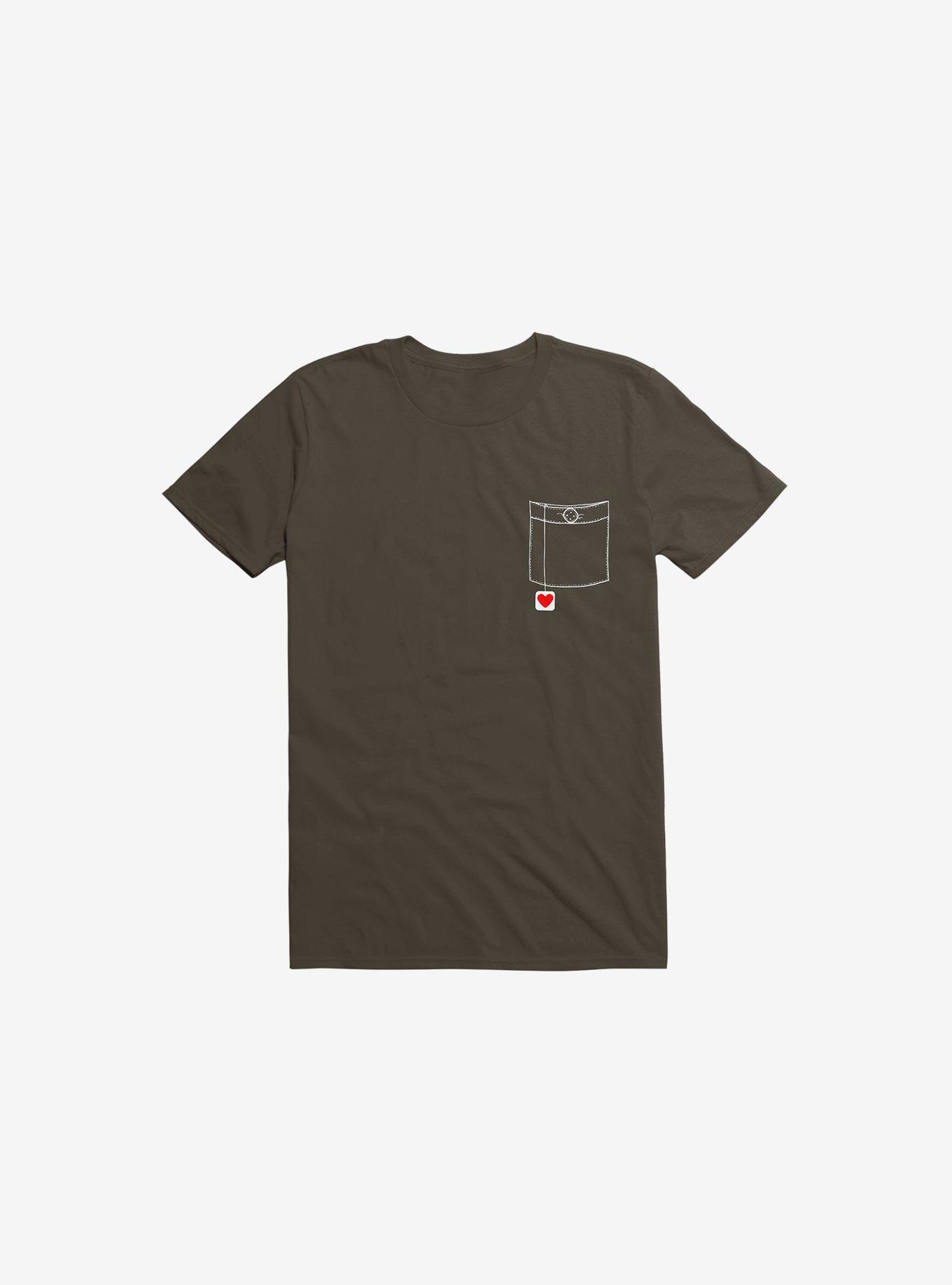 Pocket Full Of Love T-Shirt, BROWN, hi-res