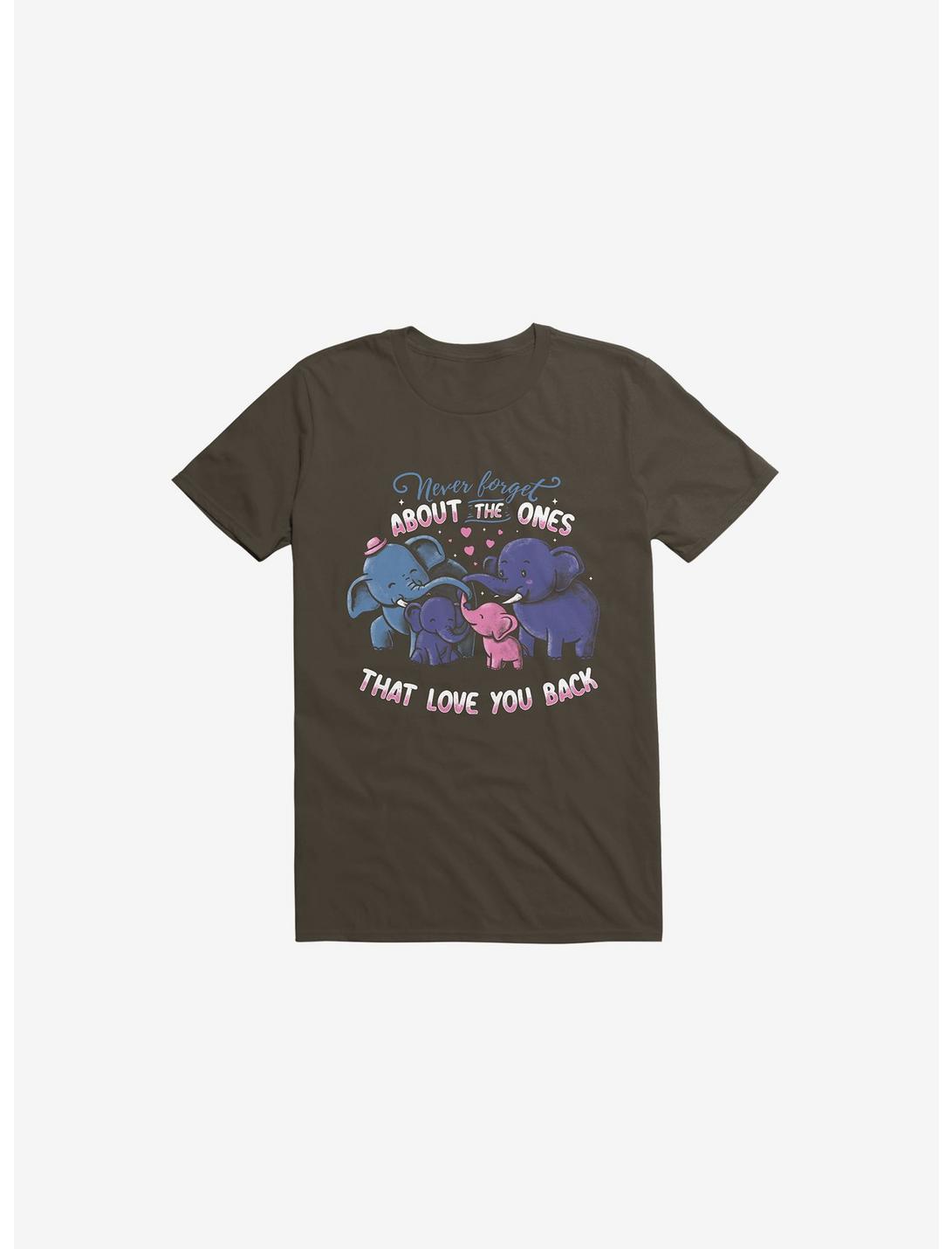 Never Forget About The Ones That Love You Back T-Shirt, BROWN, hi-res