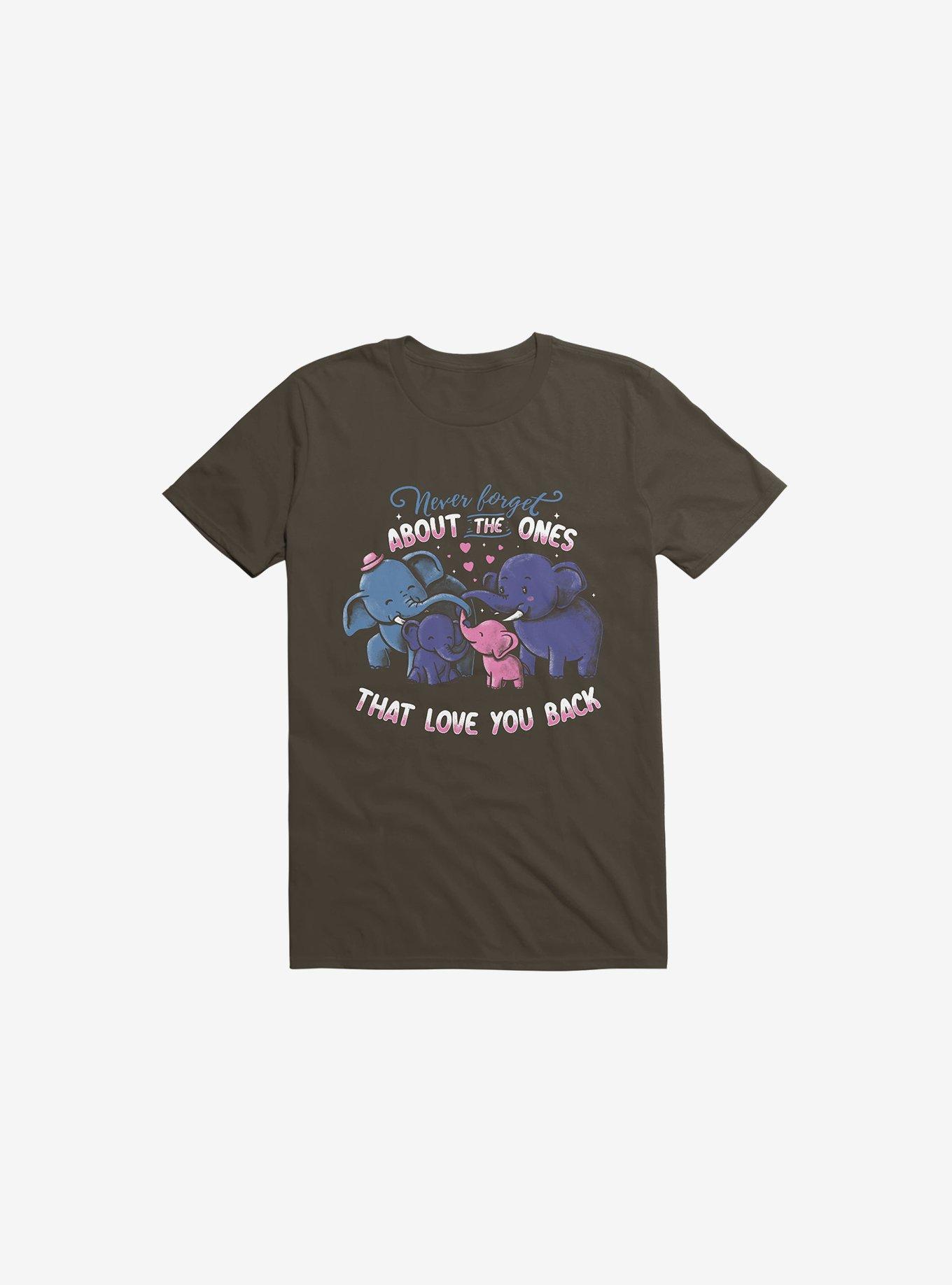 Never Forget About The Ones That Love You Back T-Shirt, BROWN, hi-res