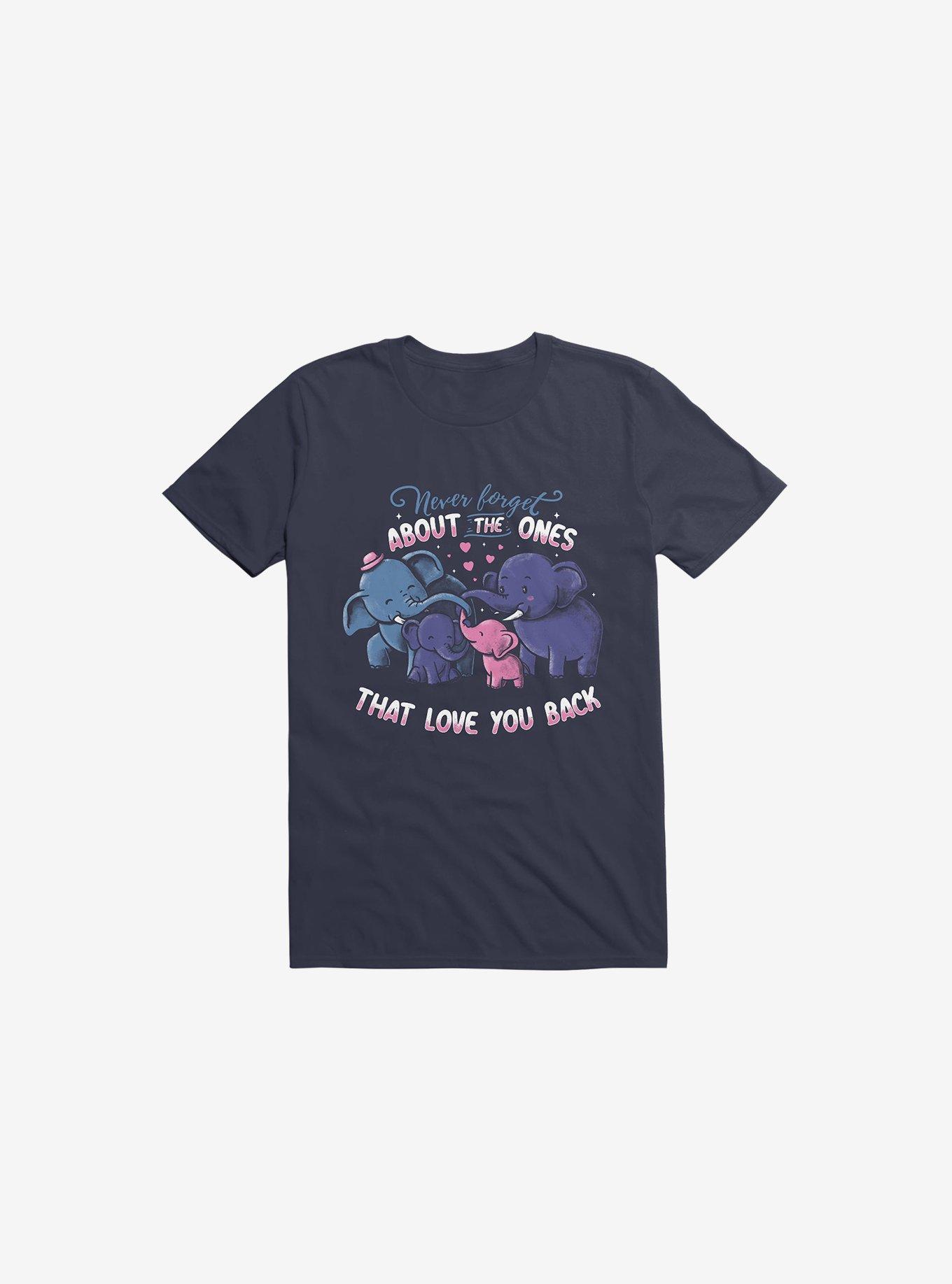 Never Forget About The Ones That Love You Back T-Shirt, NAVY, hi-res