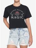 Mother Nature's Magic Mushroom Girls Crop T-Shirt, MULTI, hi-res