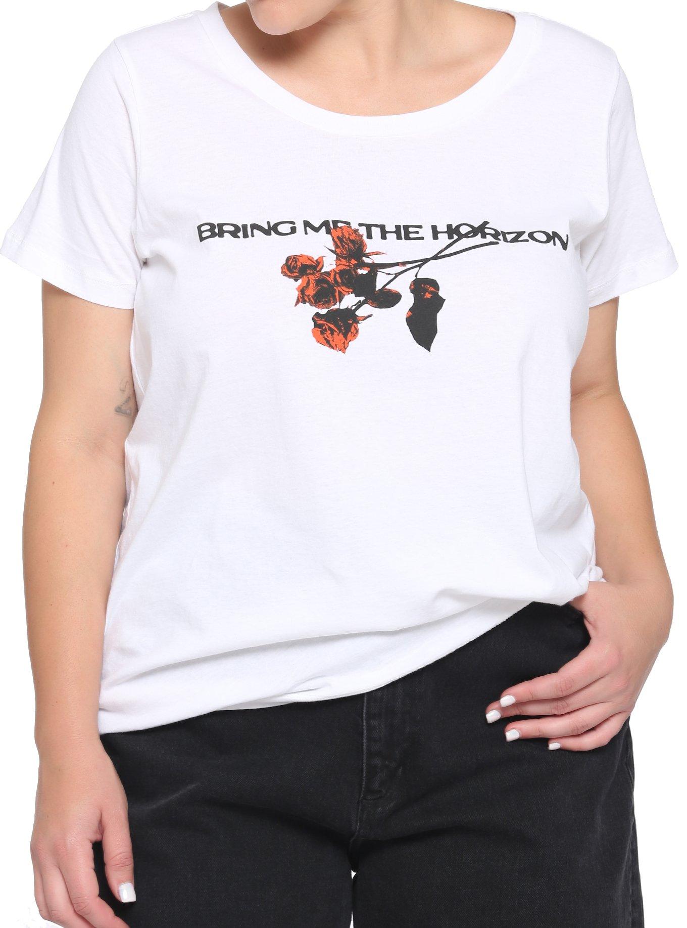 Bring Me The Horizon Teardrops Girls T-Shirt Plus Size, BRIGHT WHITE, hi-res