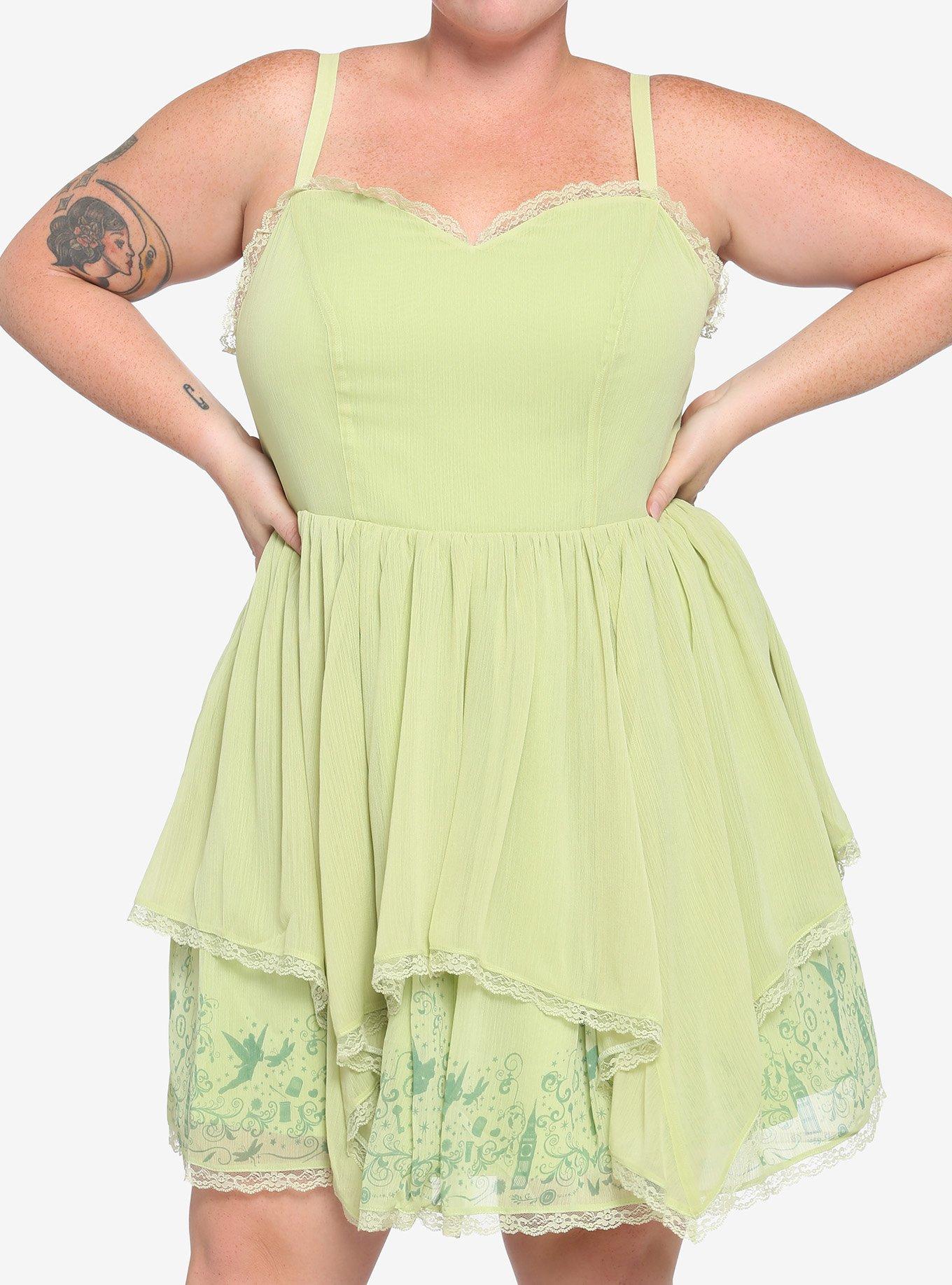 Disney Peter Pan Tinker Bell Gown Plus Size, MULTI, hi-res