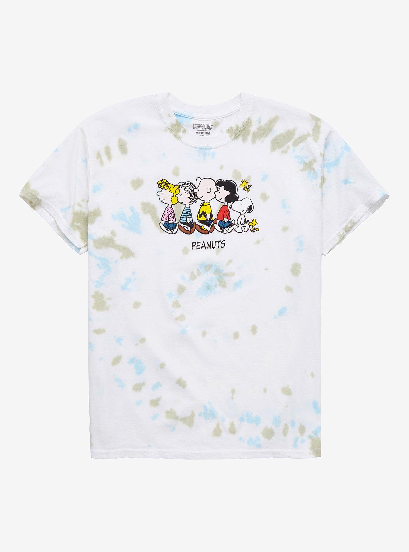 Peanuts Friends Line Up Tie-Dye T-Shirt - BoxLunch Exclusive | BoxLunch