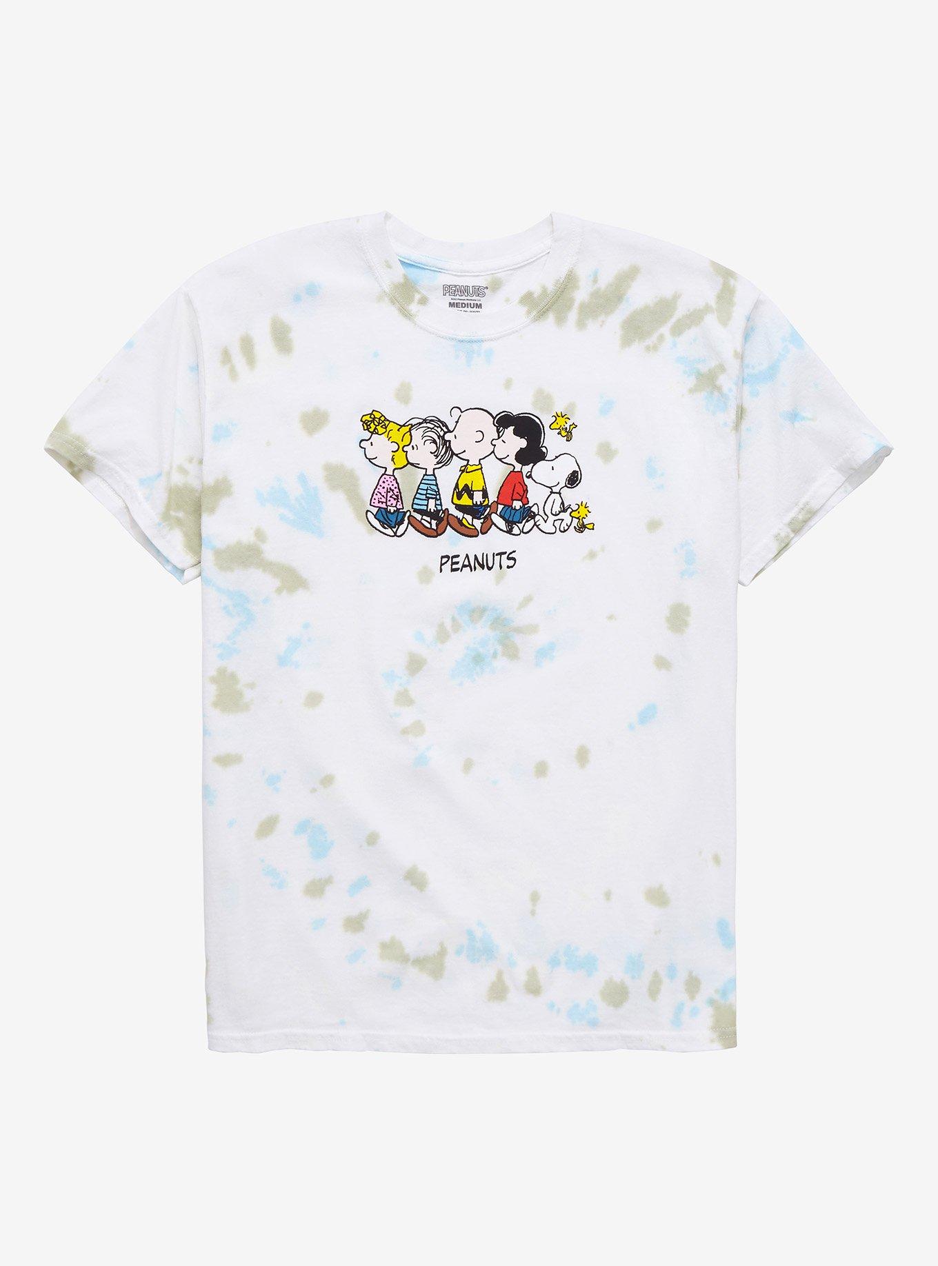 Peanuts Friends Line Up Tie-Dye T-Shirt - BoxLunch  Exclusive, TIE DYE, hi-res