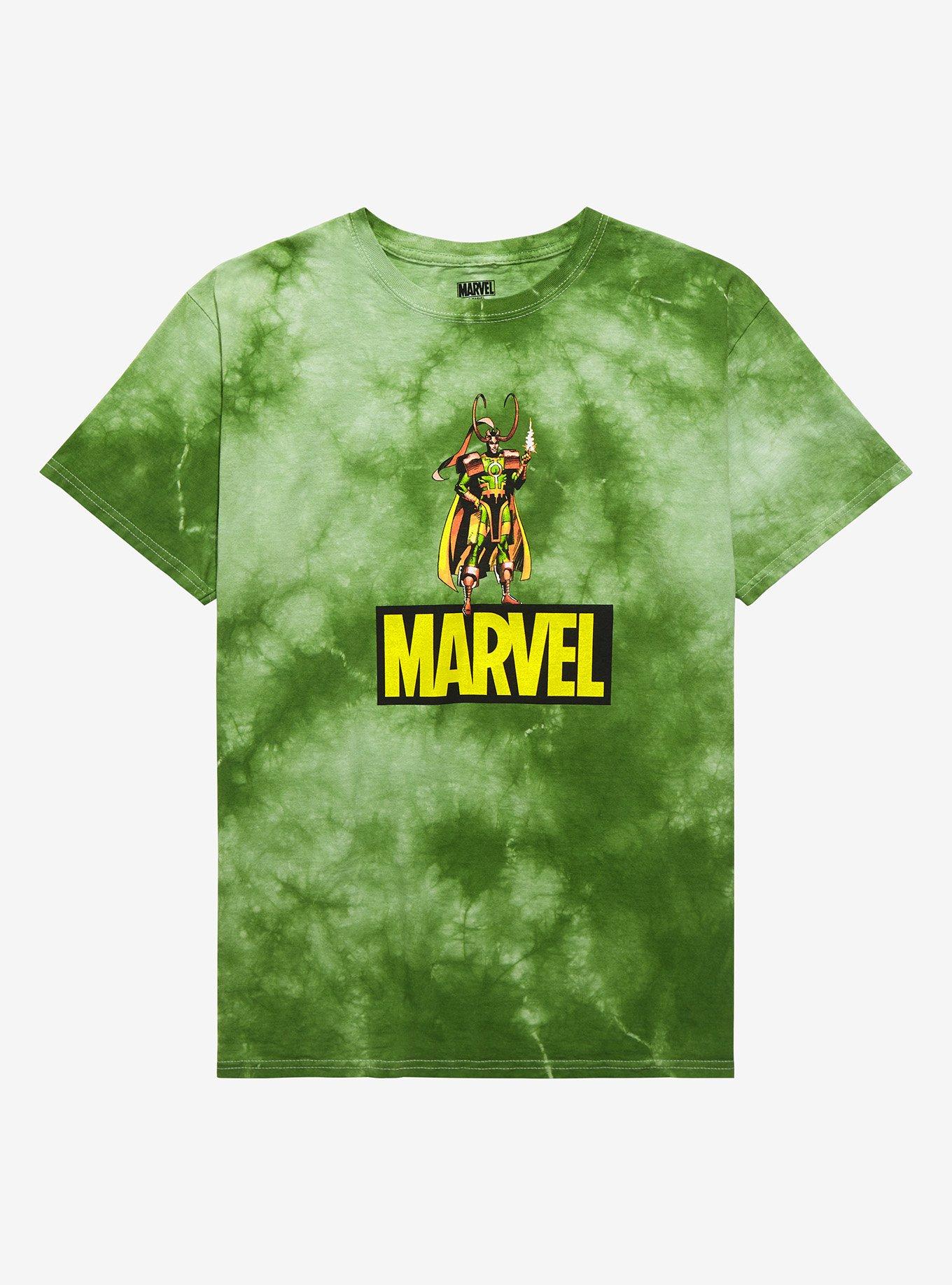 Marvel Loki Box Logo Tie-Dye T-Shirt - BoxLunch Exclusive, TIE DYE, hi-res