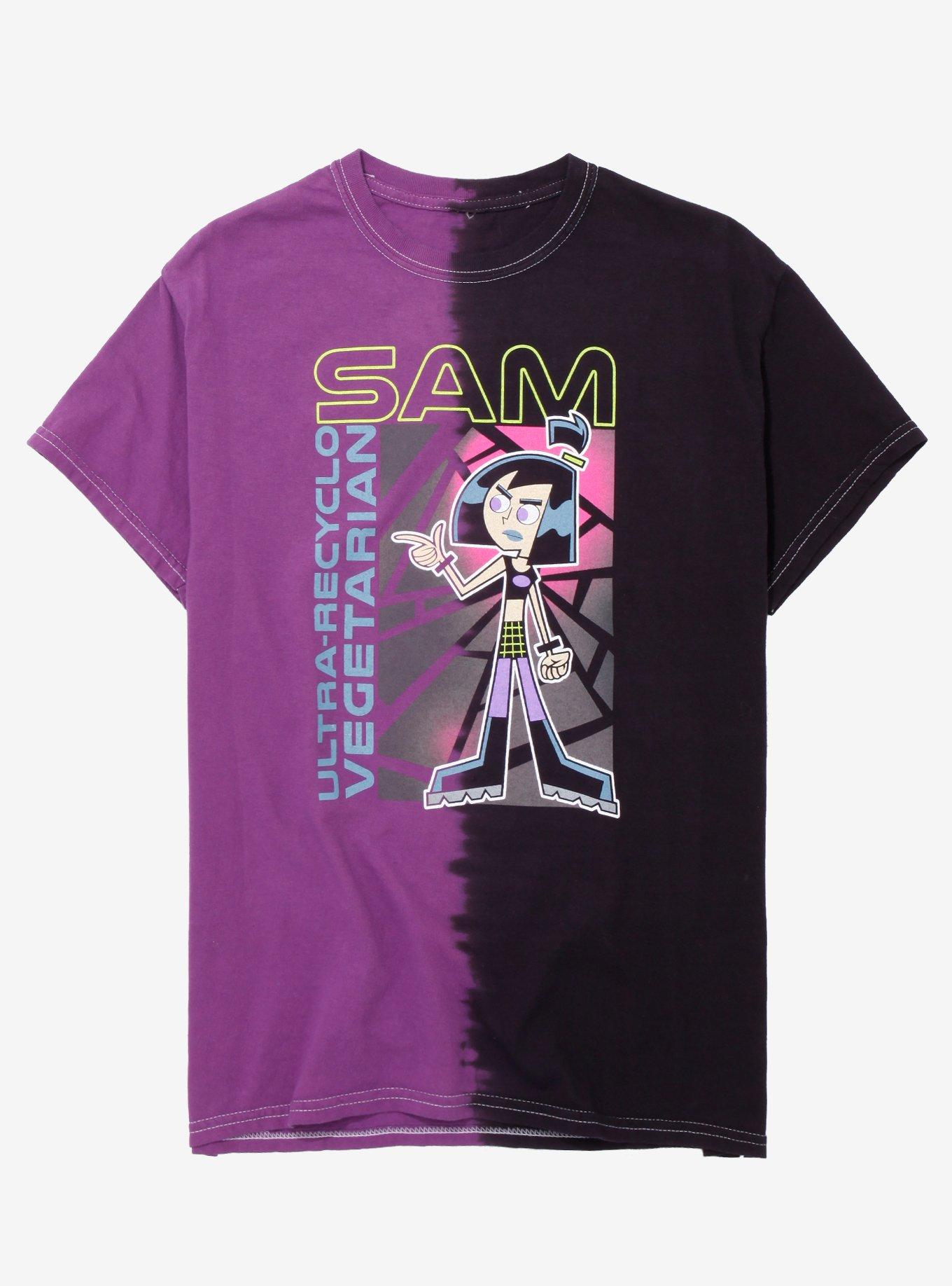 Danny Phantom Sam Manson UltraRecycloVegetarian Women's DipDye T