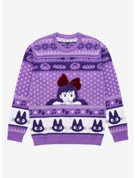Her Universe Studio Ghibli Kiki's Delivery Service Kiki & Jiji Holiday Sweater - BoxLunch Exclusive, , hi-res