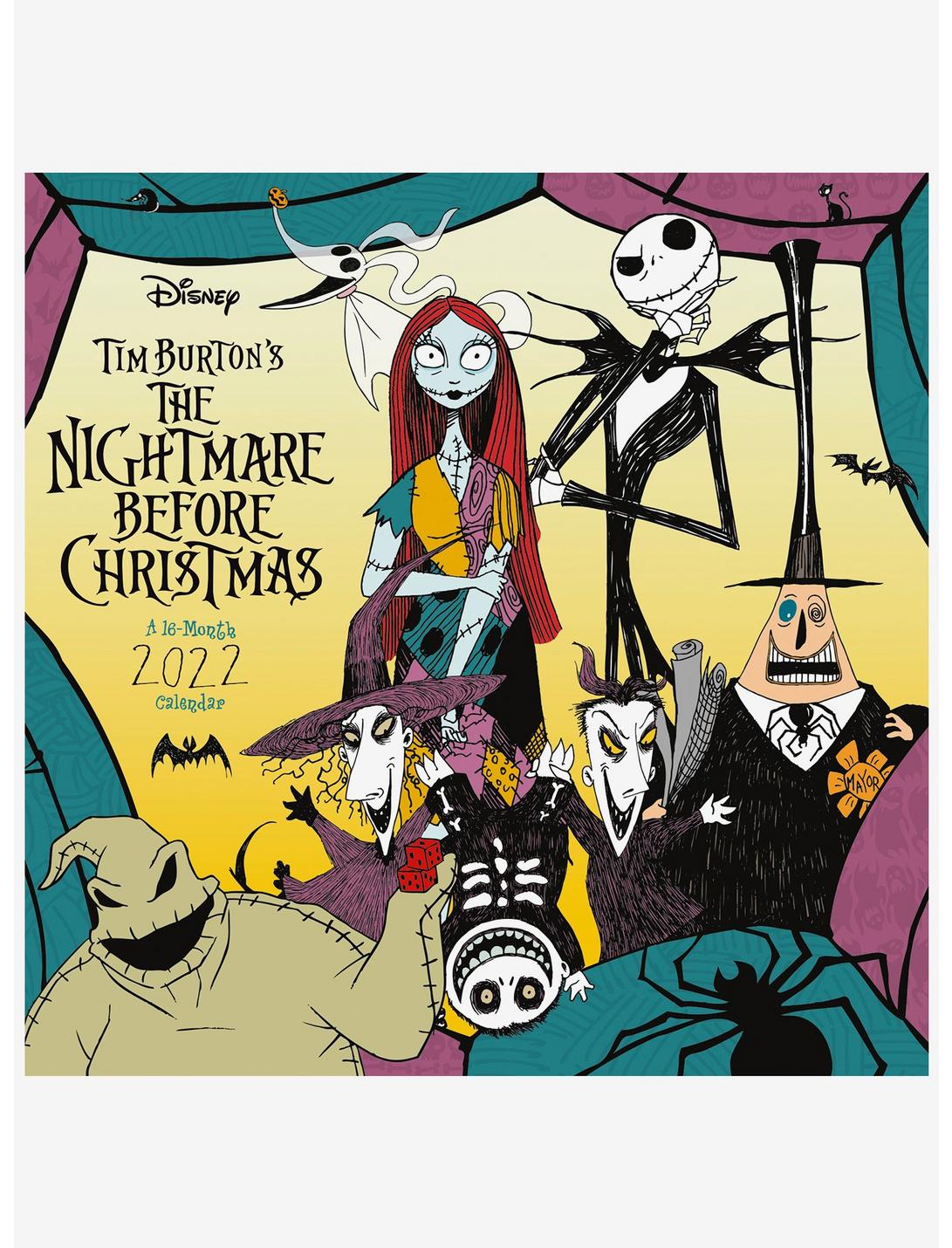 The Nightmare Before Christmas 16-Month 2022 Calendar, , hi-res