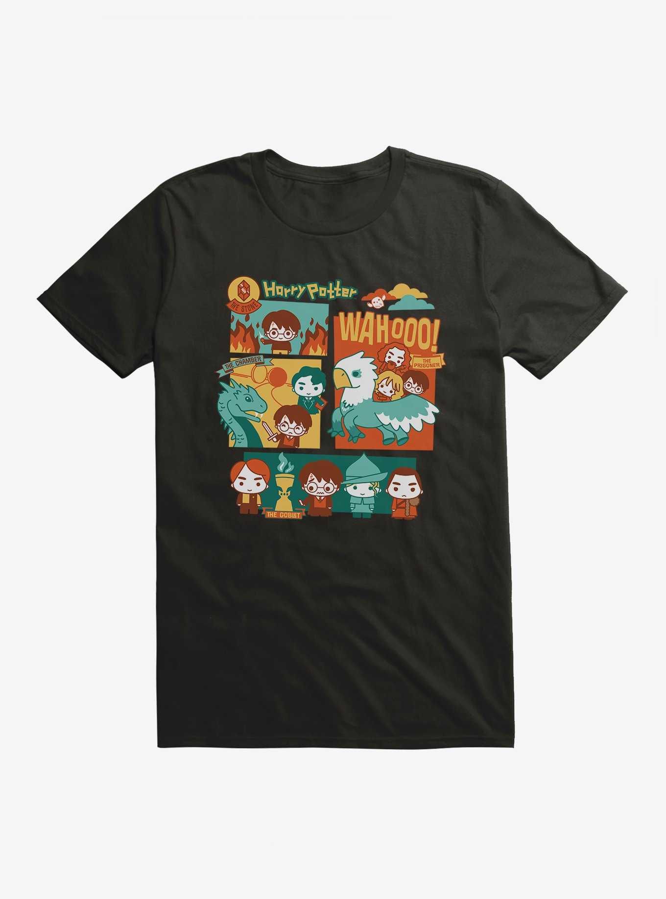 Harry Potter Comic Style First Four Films T-Shirt, , hi-res