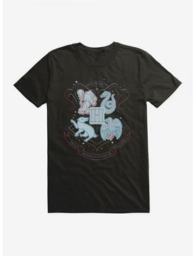 Harry Potter Hogwarts Houses Cute Sketch Shield Logo T-Shirt, , hi-res