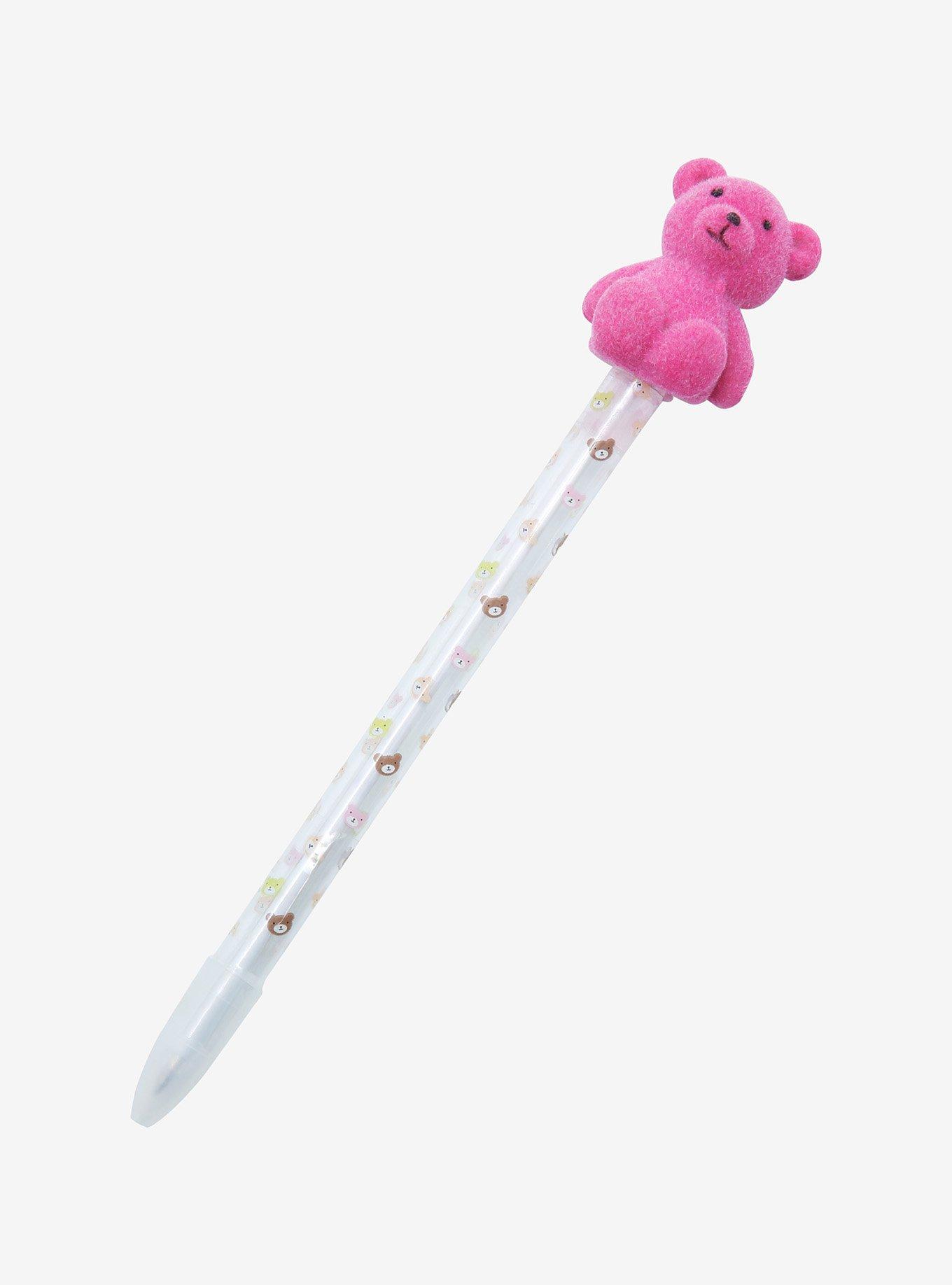 Pink Teddy Bear Gel Pen, , hi-res