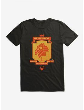 Harry Potter Gryffindor Gold Shield Pixel Logo T-Shirt, , hi-res