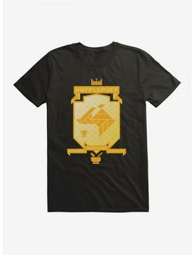Harry Potter Hufflepuff Gold Pixel Shield Logo T-Shirt, , hi-res