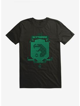 Harry Potter Slytherin Green Pixel Shield Logo T-Shirt, , hi-res