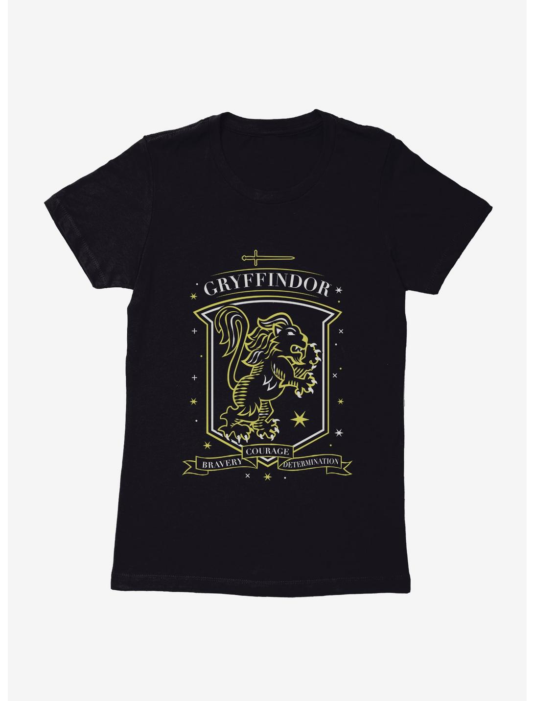 Harry Potter Gryffindor Sketch Shield Womens T-Shirt, , hi-res