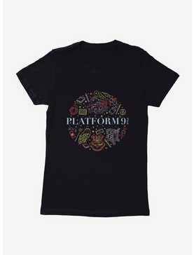 Harry Potter Platform 9 3/4 Cute Sketch Logo Womens T-Shirt, , hi-res
