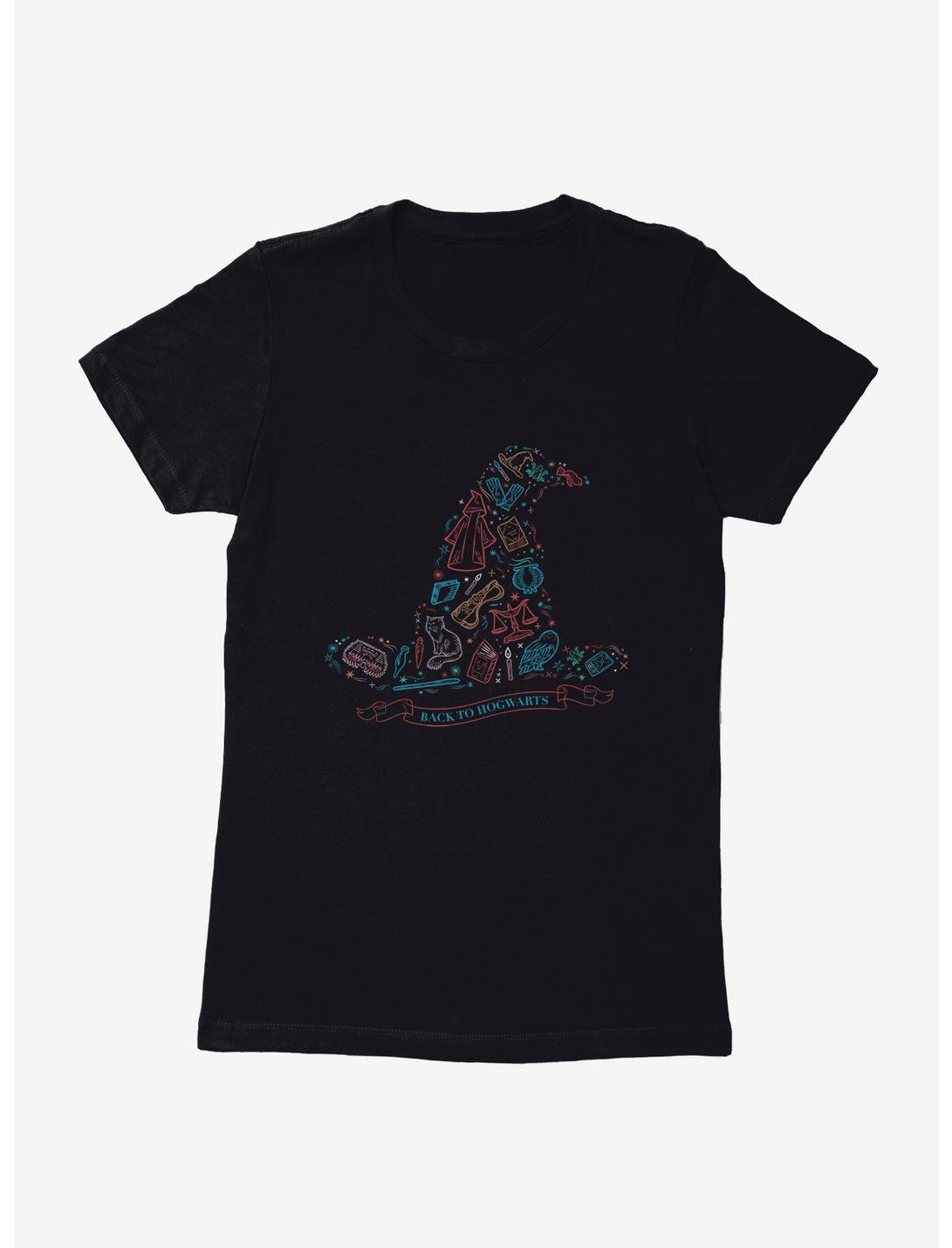 Harry Potter Sorting Hat Cute Sketches Logo Womens T-Shirt , , hi-res