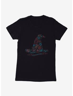 Plus Size Harry Potter Sorting Hat Cute Sketches Logo Womens T-Shirt , , hi-res