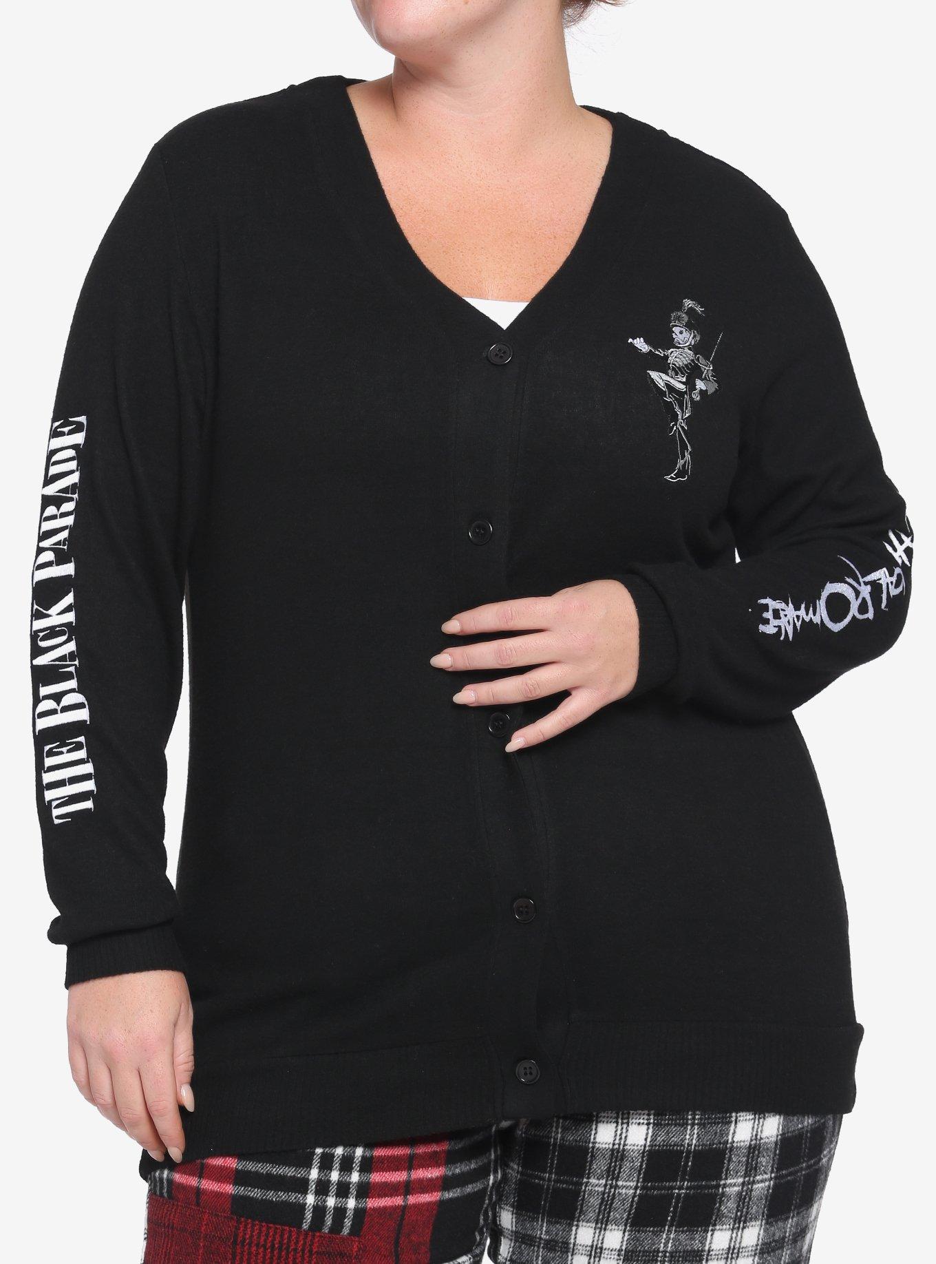 My Chemical Romance The Black Parade Girls Cardigan Plus Size, BLACK, hi-res