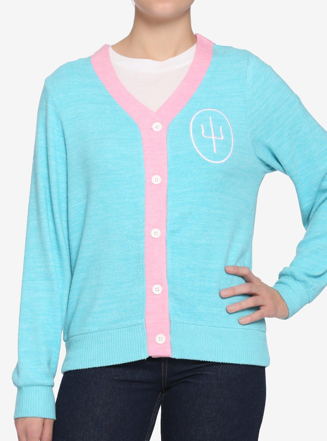 Twenty One Pilots Scaled And Icy Trident Girls Cardigan, BABY BLUE, hi-res