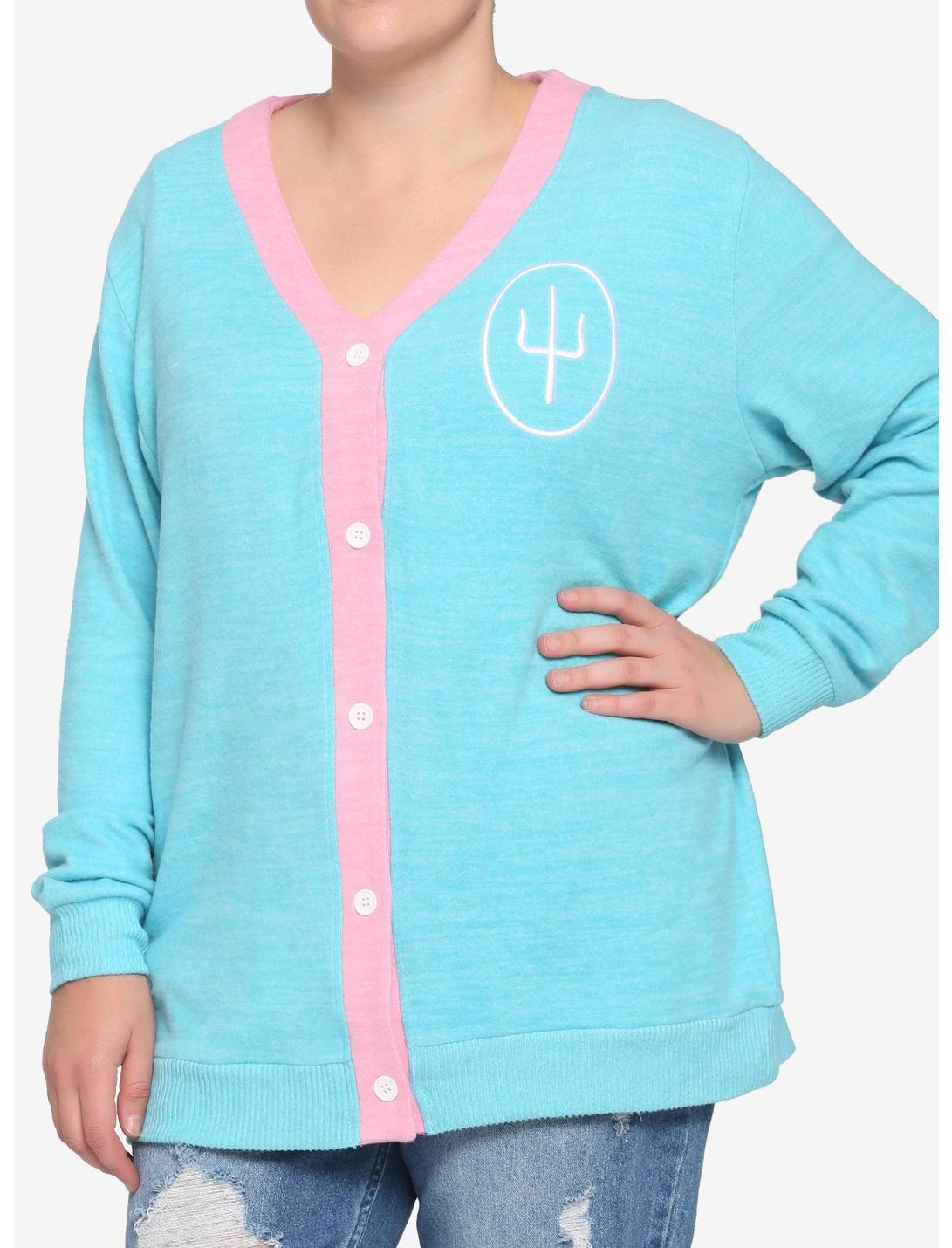 Twenty One Pilots Scaled And Icy Trident Girls Cardigan Plus Size, BABY BLUE, hi-res