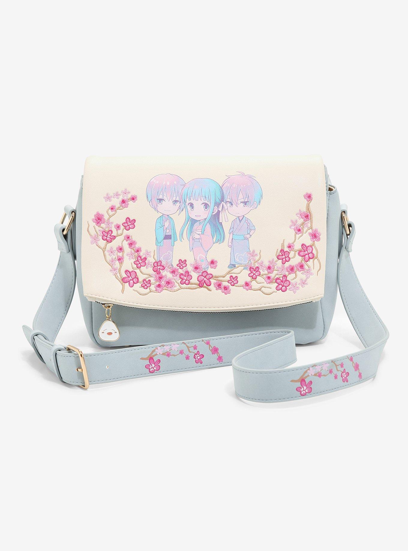 Animal Crossing Cherry Blossom Leather Shoulder Bag