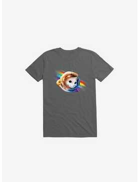 Astronaut Cat Charcoal Grey T-Shirt, , hi-res