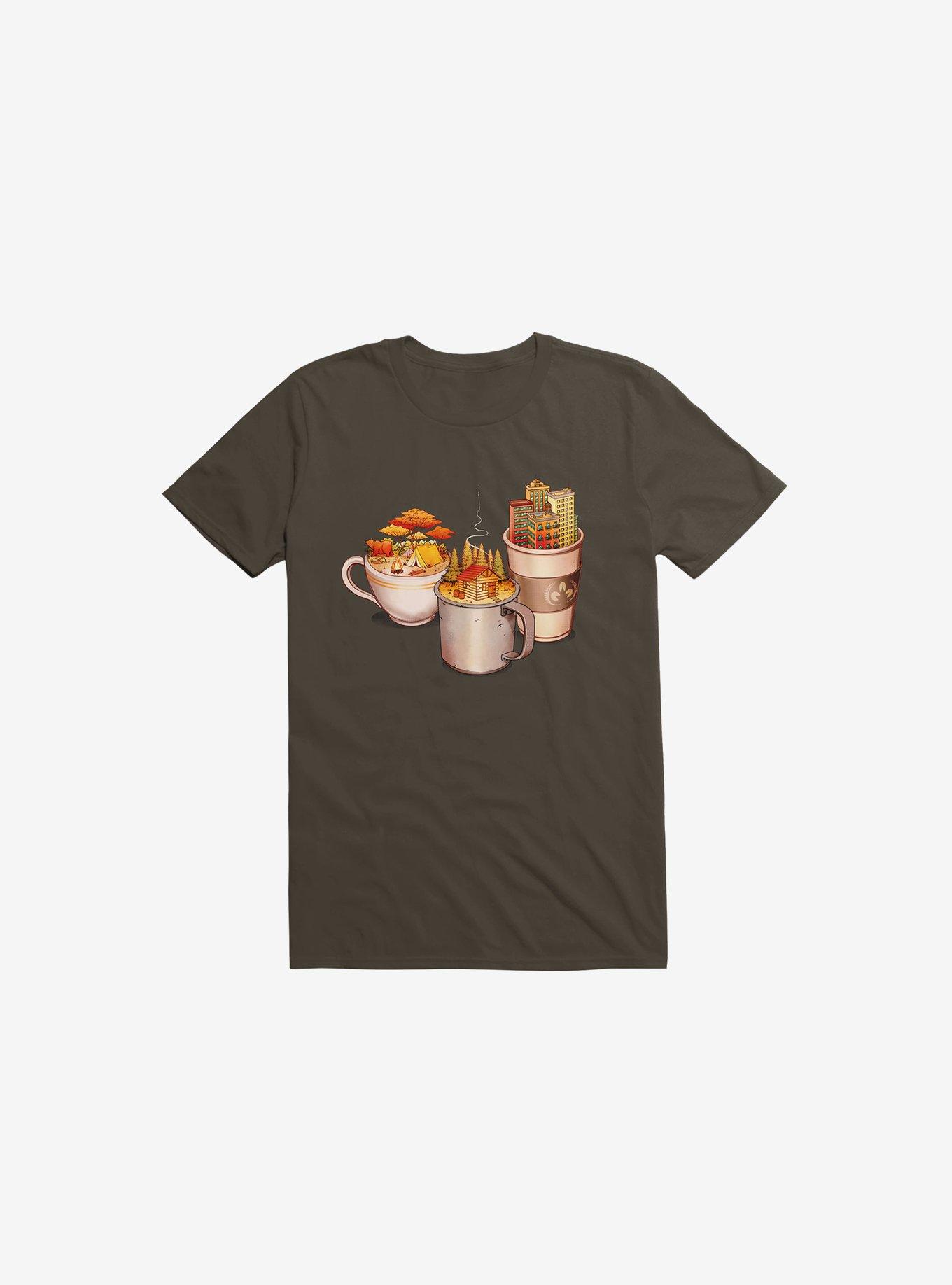 Camping Cabin Life Urban Brown T-Shirt, , hi-res
