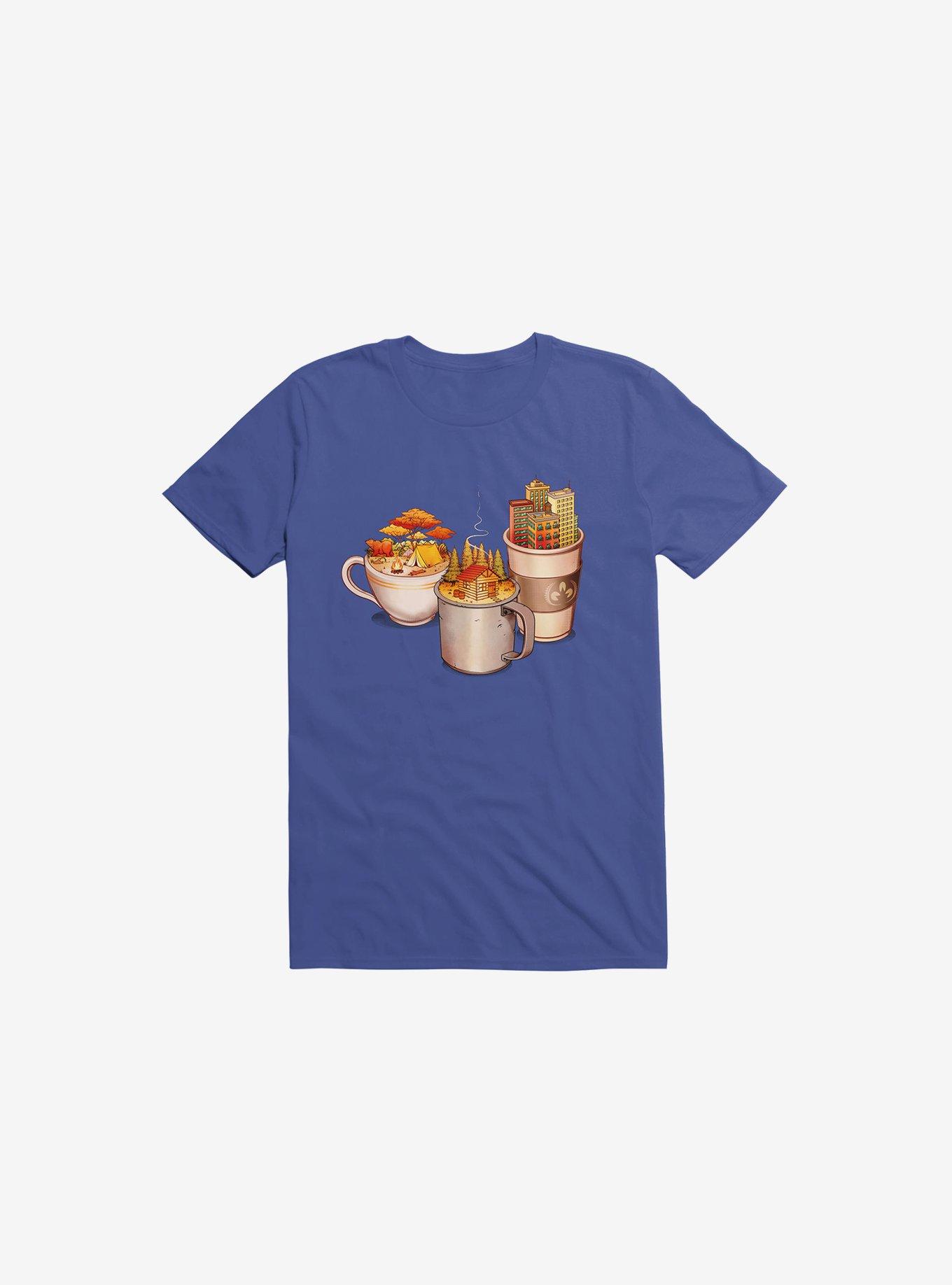 Camping Cabin Life Urban Royal Blue T-Shirt, , hi-res