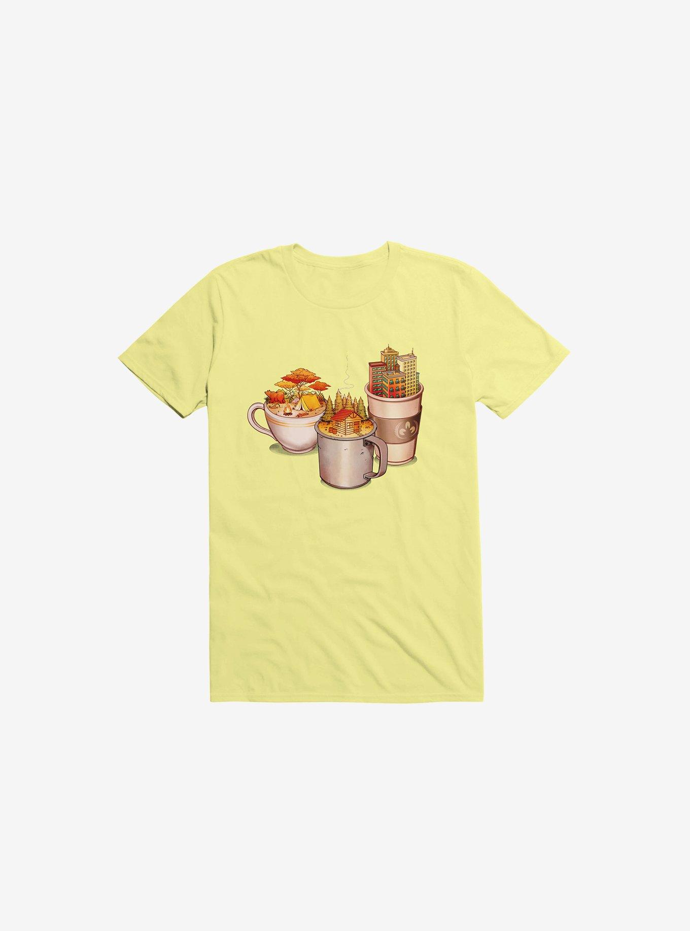 Camping Cabin Life Urban Corn Silk Yellow T-Shirt, , hi-res