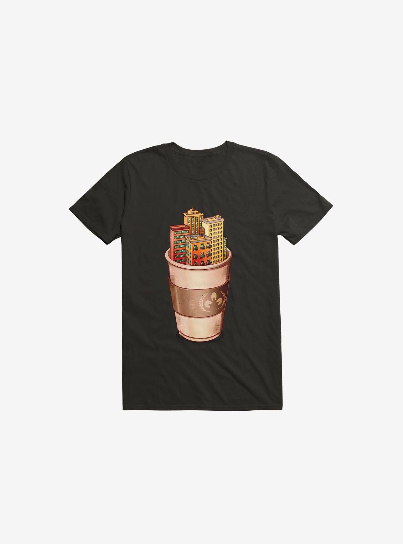 Coffee City Black T-Shirt, BLACK, hi-res