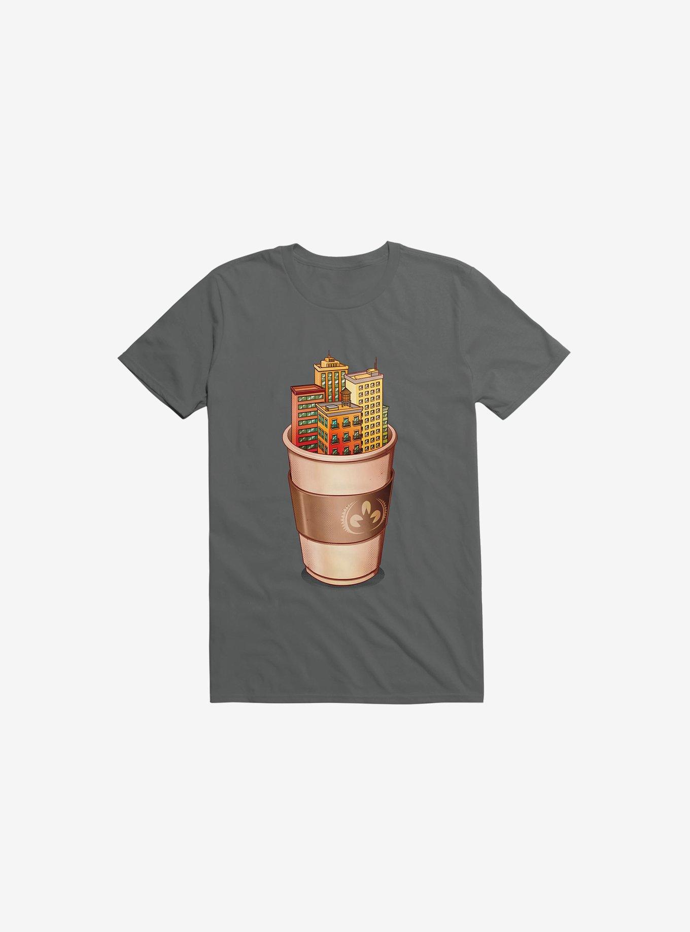 Coffee City Charcoal Grey T-Shirt, , hi-res