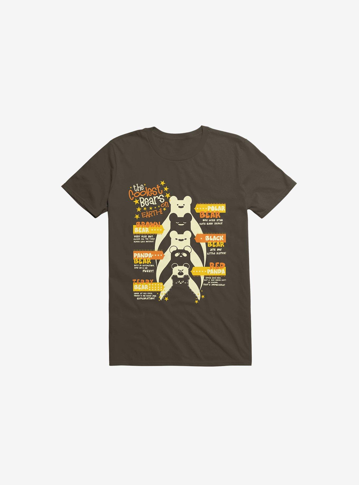 THRDLESS Coolest Bear Brown T-Shirt