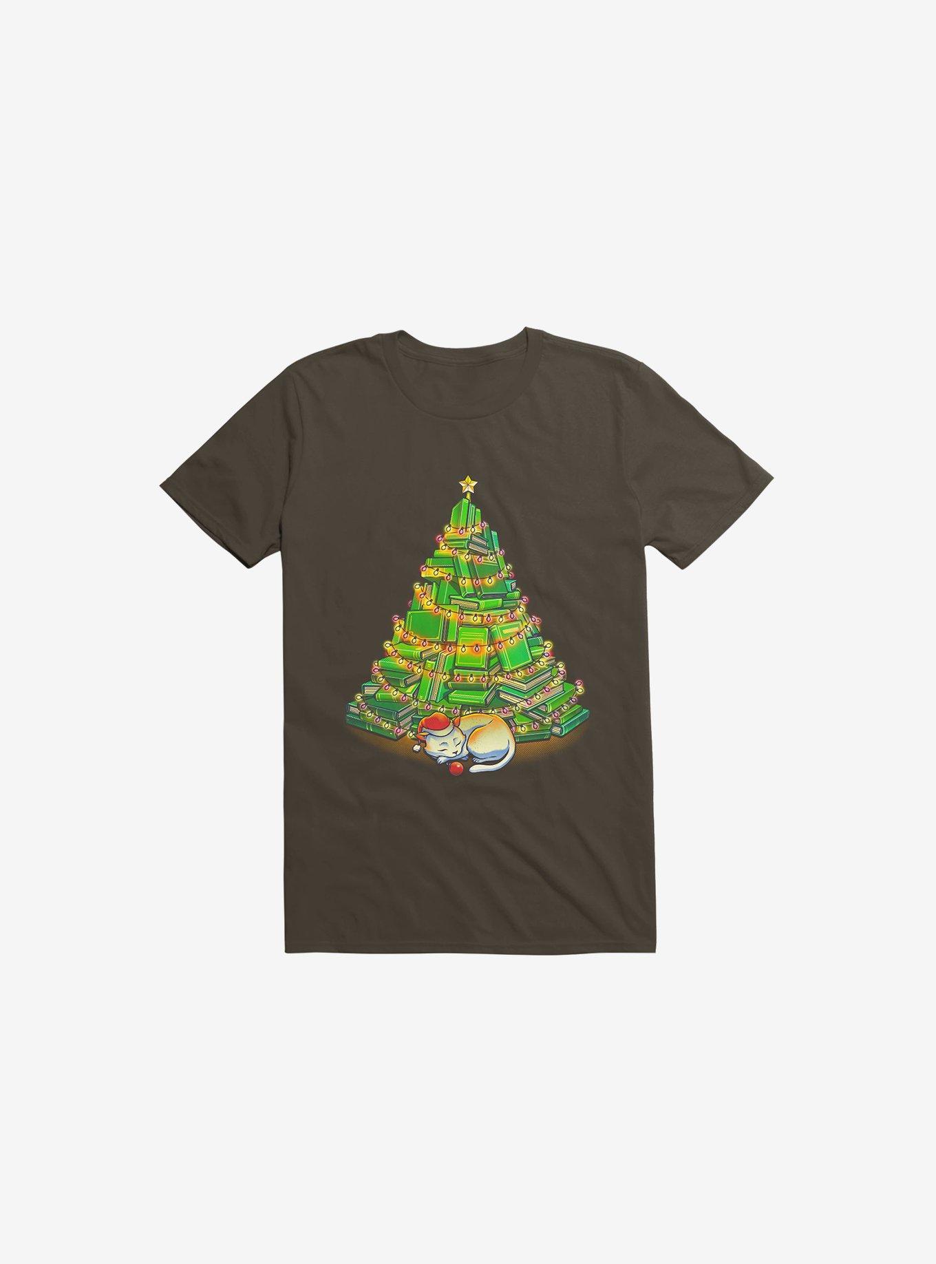 My Favorite Xmas Tree Brown T-Shirt, , hi-res