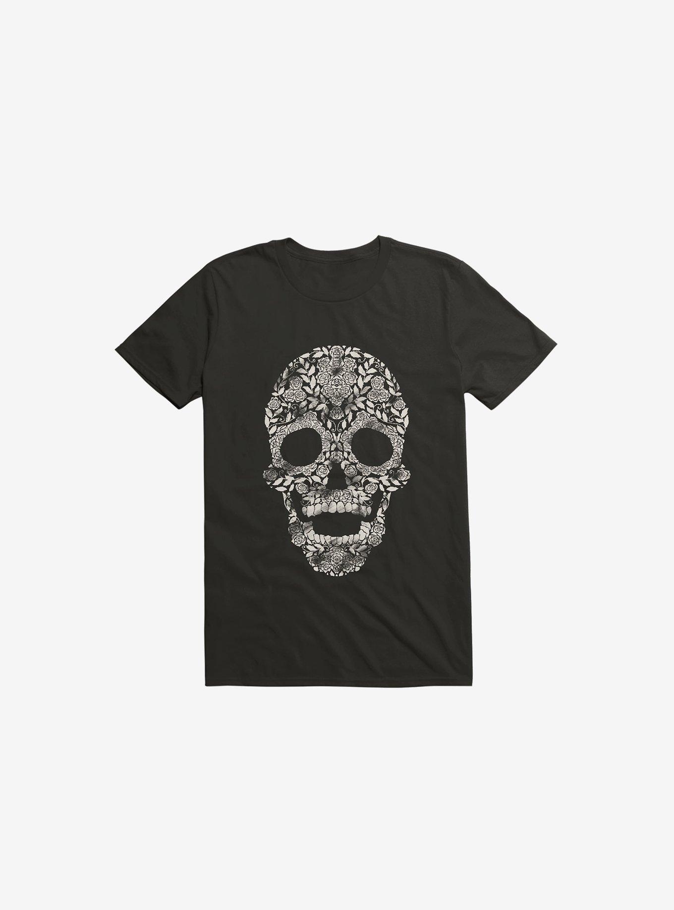 Feraenaturae Skull Black T-Shirt, BLACK, hi-res