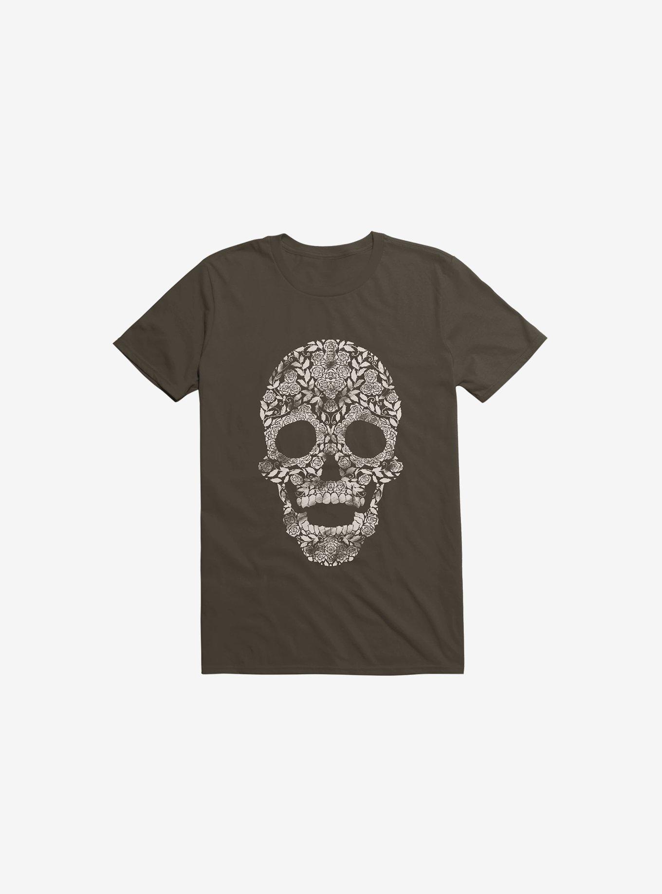Feraenaturae Skull Brown T-Shirt, , hi-res
