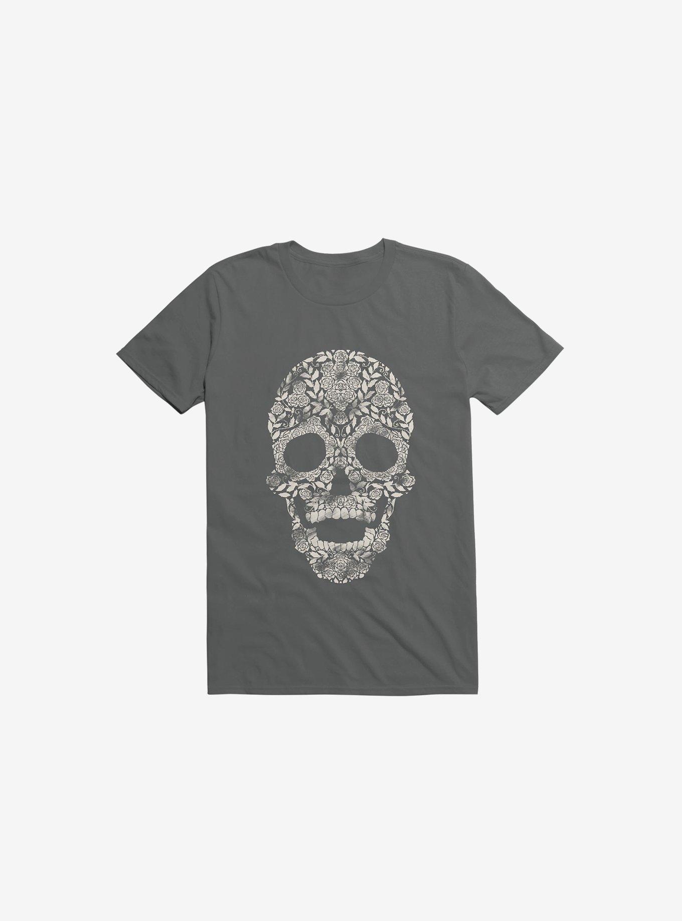 Feraenaturae Skull Charcoal Grey T-Shirt, , hi-res