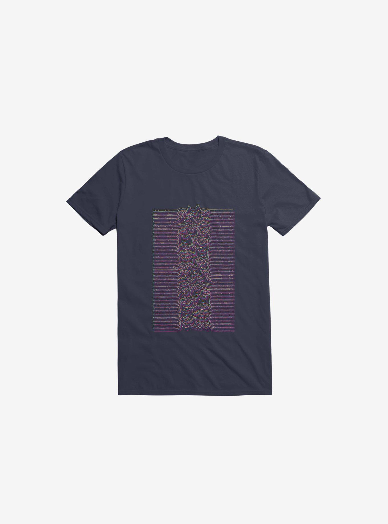 Furr Division Glitch Navy Blue T-Shirt, NAVY, hi-res