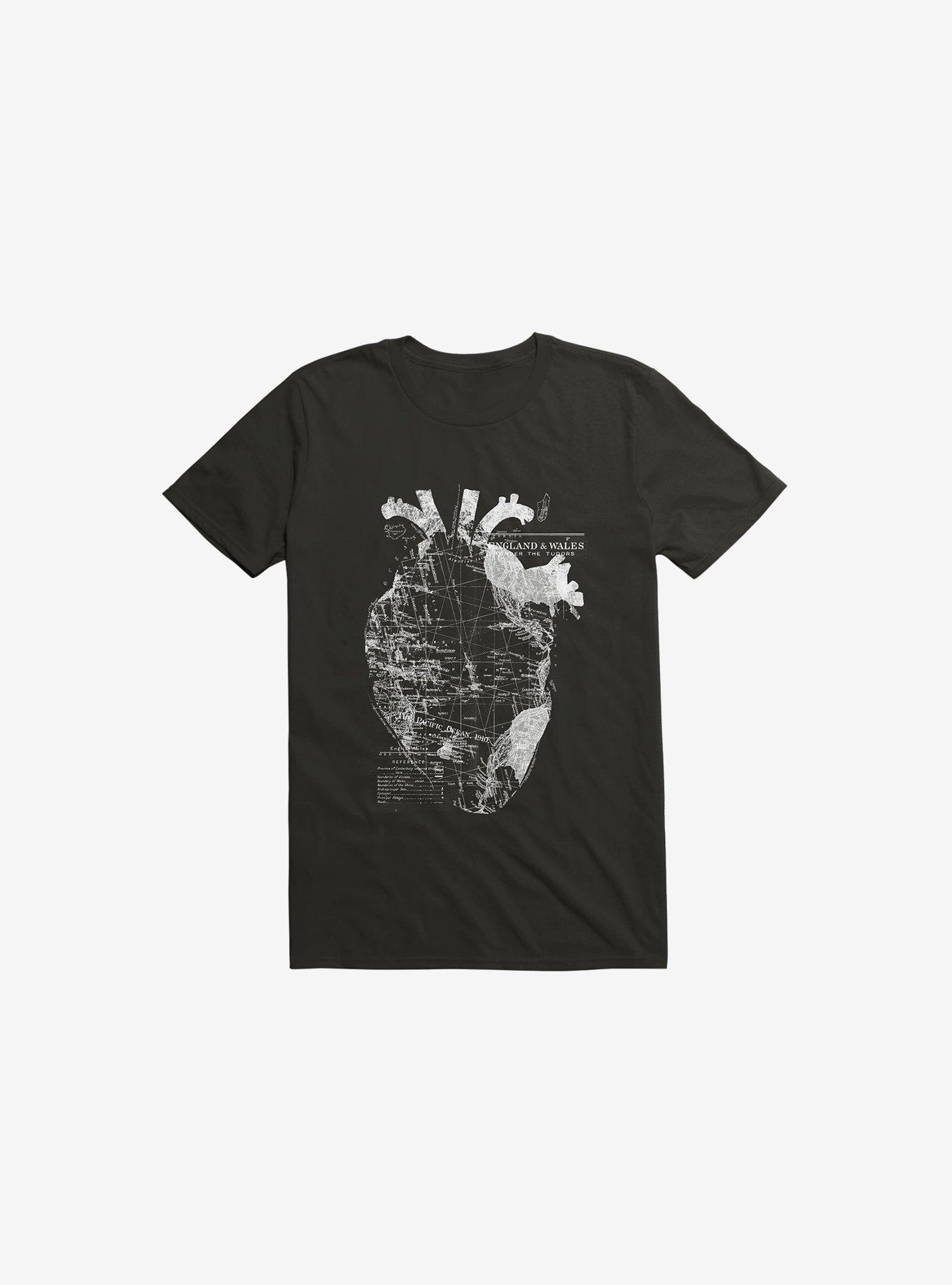 Heart Wanderlust Black T-Shirt