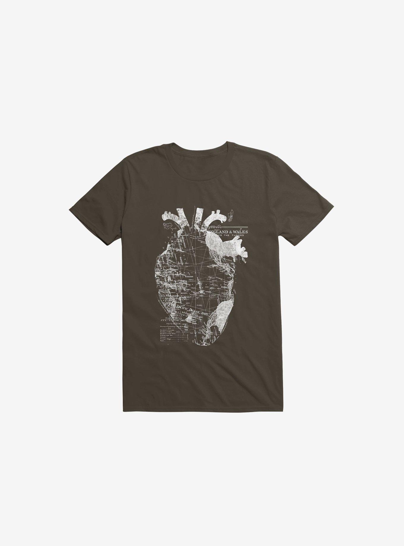 Heart Wanderlust Brown T-Shirt, BROWN, hi-res