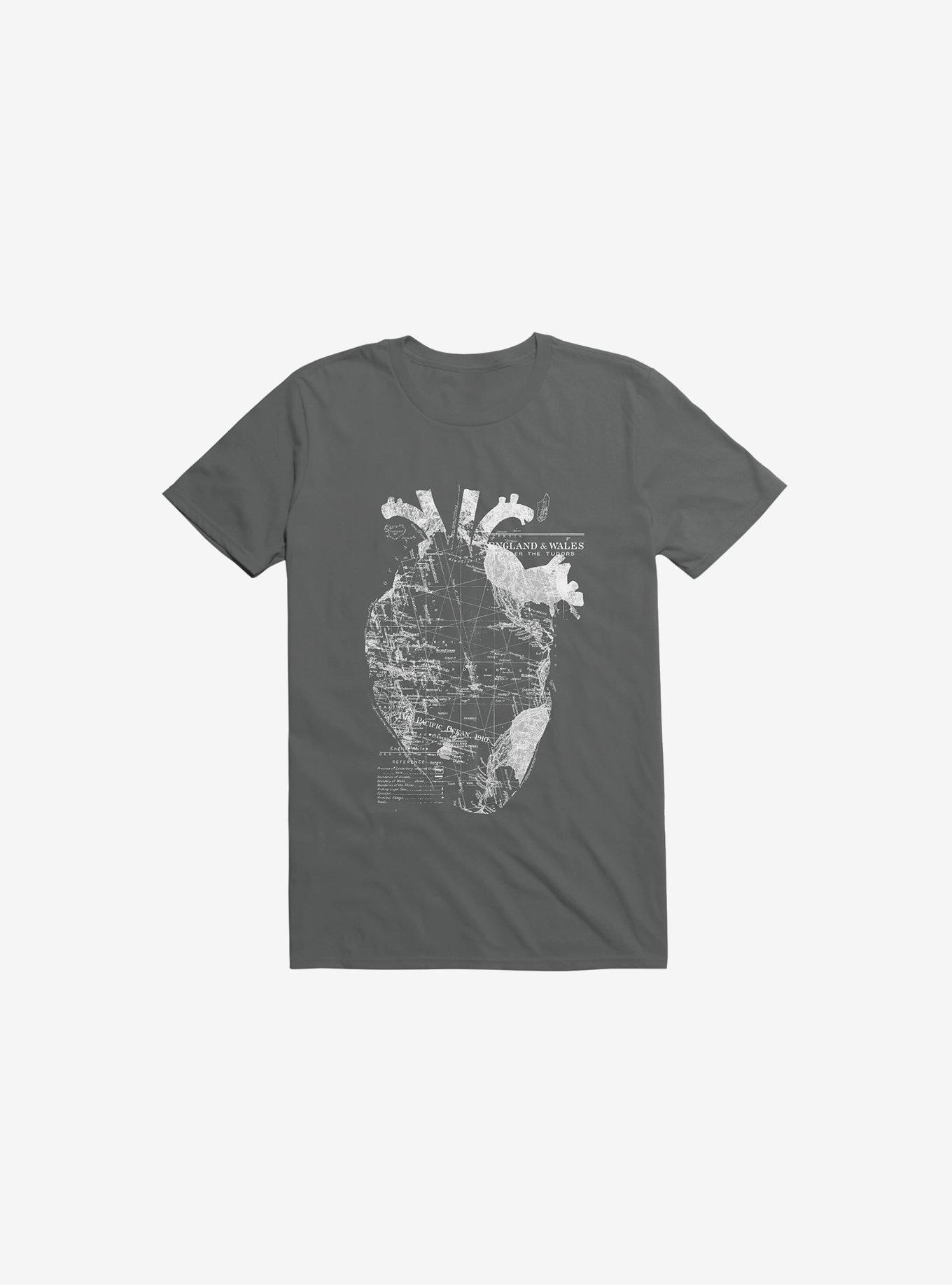 Heart Wanderlust Charcoal Grey T-Shirt, , hi-res